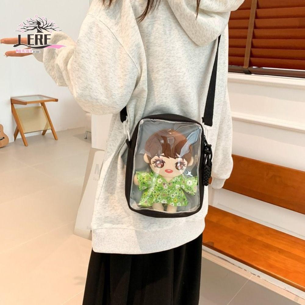 Jeremy1 Kawaii Itabag,สีทึบCrossbodyกระเป๋าใส,หวานกระเป๋าซิปกระเป๋าสตางค์สินค้าขนาดเล็กกระเป๋าสะพายเด็ก