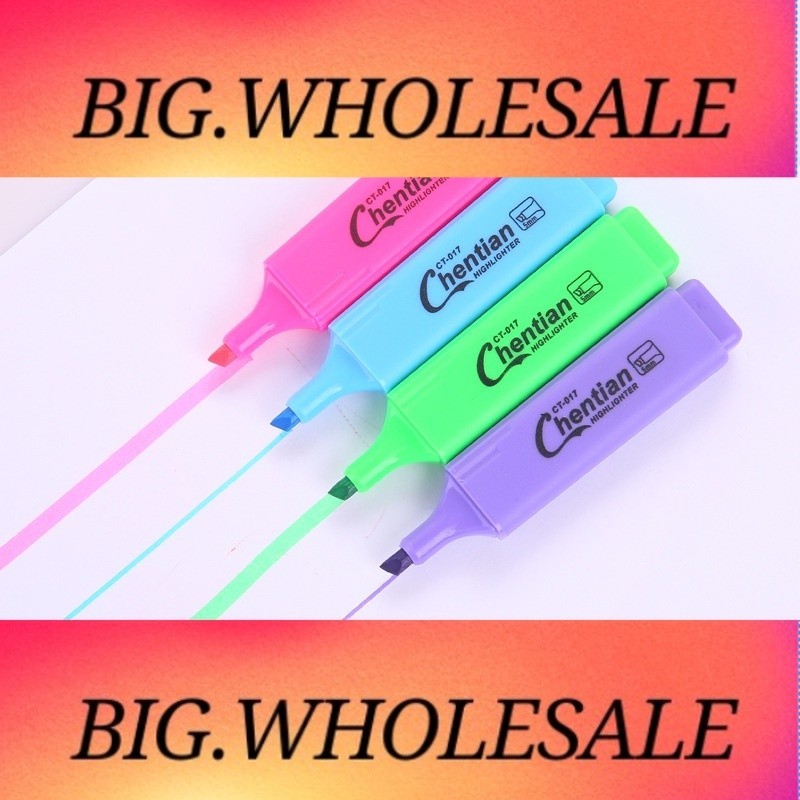 highlighter oblique head marker pen write-resistant marker pen marker pen