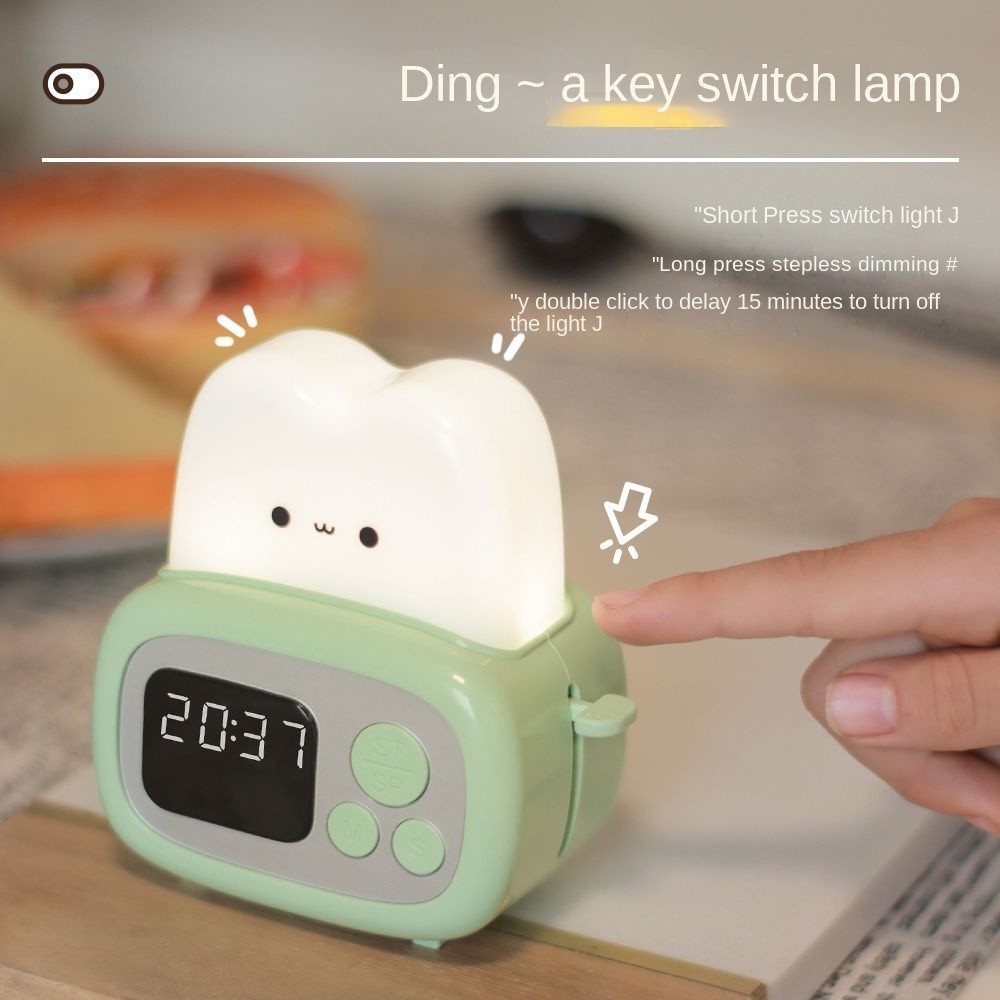 [Spot Sales][Fast Shipping]Creative Cute Shape Bread Maker Small Night Lamp Birthday Gift Girl Girlf