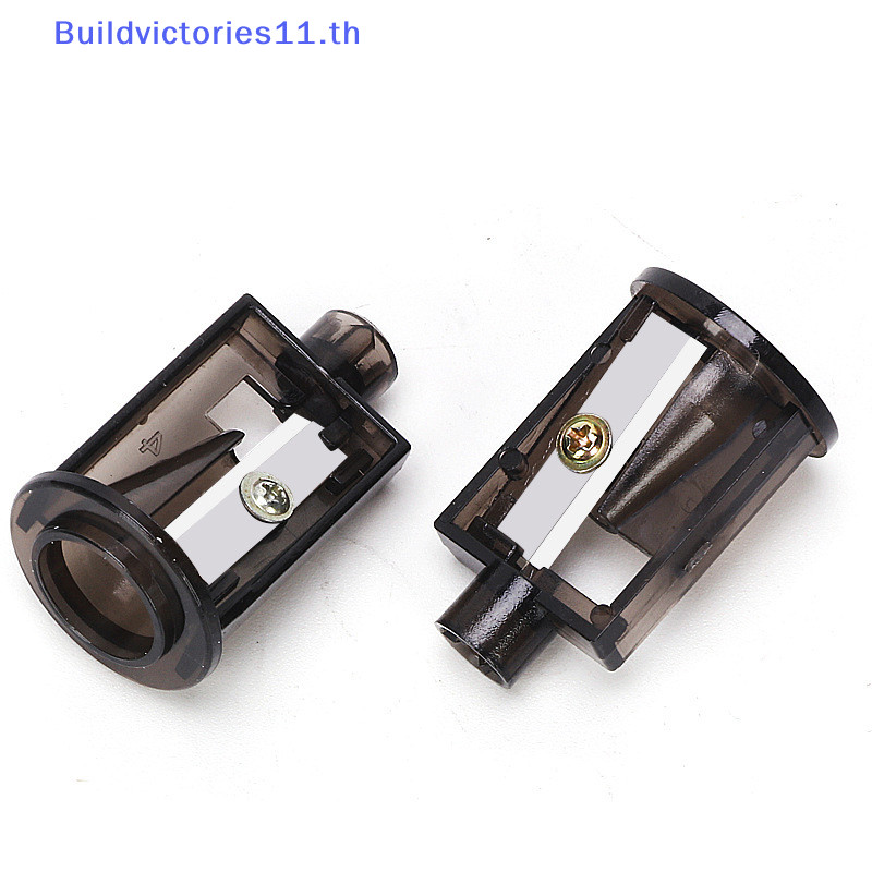 Buildvictories11 2PCS al อัตโนมัติ 2 หลุมไฟฟ้าสวิทช์ดินสอ Sharpener ใบมีด Home Office ดินสอ Art วาดอุปกรณ์ TH
