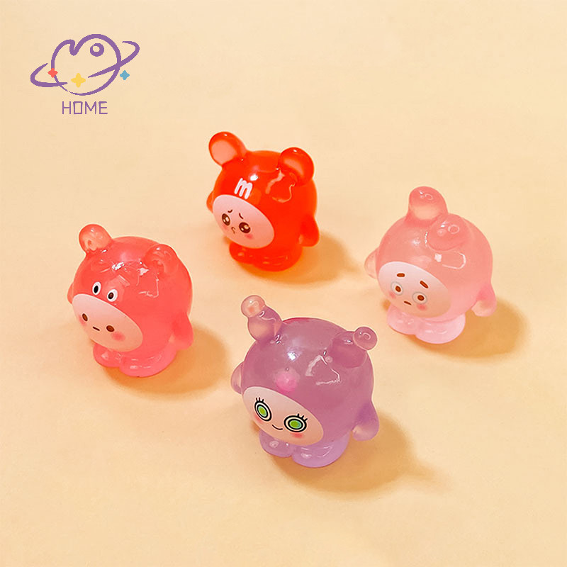 [mayhome] 1 ชิ้นมินิส่องสว่างการ์ตูนไมโครเครื่องประดับสัตว์ขนาดเล็กกระถางตกแต่งบ้านอุปกรณ์ภูมิทัศน์ไมโคร {TH}