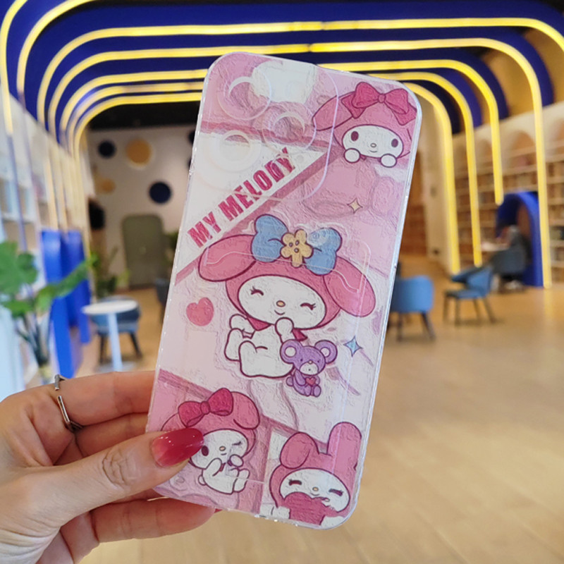 SANRIO ปลอกการ์ตูนสําหรับrealme 12 12X 11 11X V50 V50s 10 9 9i P1 8i 8 6i 5i 5s 5 V13 Pro Plus 5G Sanrioกระเป๋าสตางค์ปลอกผู้ถือบัตรเลนส์ฝาครอบโทรศัพท์ป้องกัน - รูปที่ 7