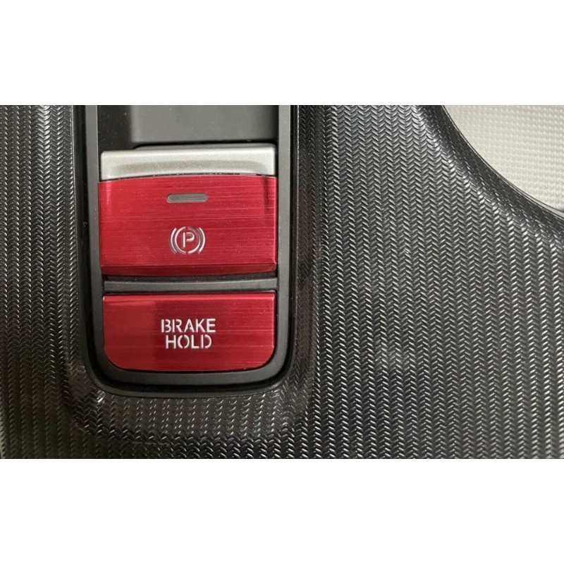 2/11pcs ภายในอลูมิเนียม Park เบรคผู้ถือรถหน้าต่างประตูปุ่มควบคุมสติกเกอร์ Trim จัดแต่งทรงผม Moulding อุปกรณ์เสริมสําหรับ Honda HRV HR-V Vezel 2021-2023