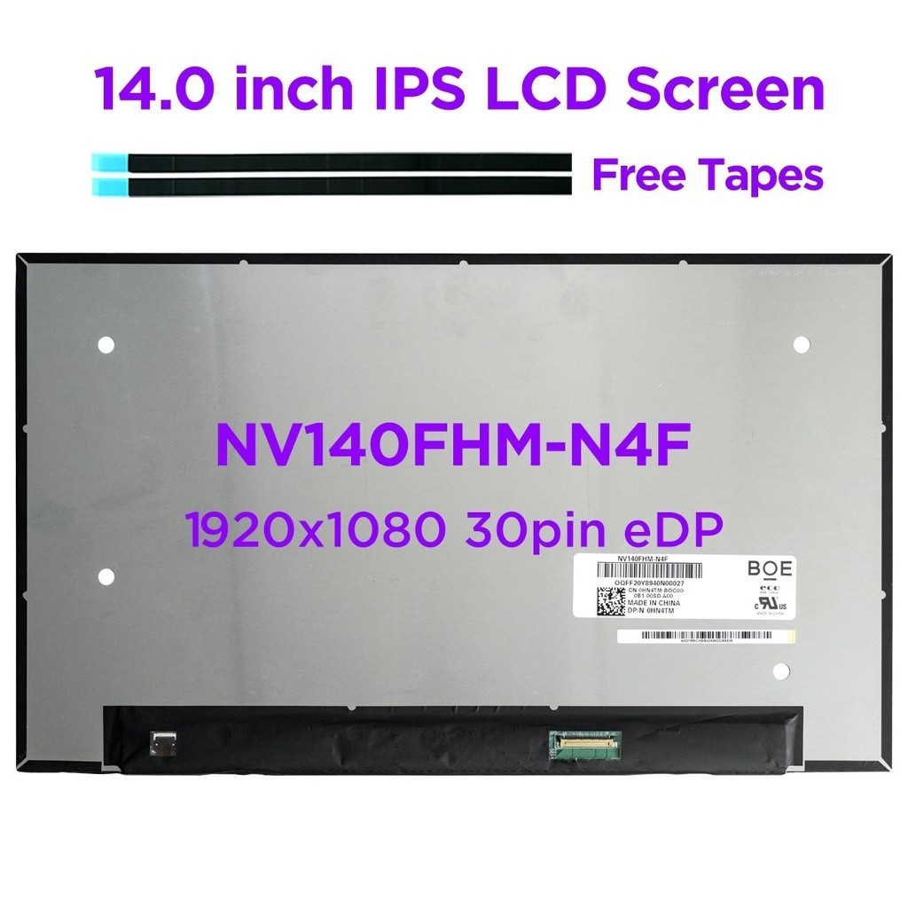 14.0 IPs แล็ปท็อปหน้าจอ LCD NV140FHM-N4F fit nv140fhm N65 N4N n4t N140HCA-E5B b140han05.6 LP140WFA-S