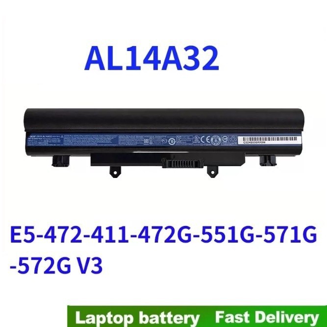 ♛BATTERY ACER แบตเตอรี่ เอเซอร์ E14 E5-411 E5-421G E5-431 E5-471 AL14A32 มี( มอก.2217-2548 )