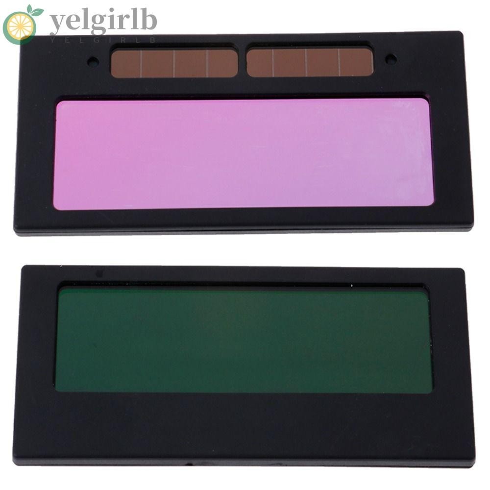 อุปกรณ์ป้องกันตา YELGIRLB, หมวกกันน็อคเชื่อมปรับแสงอัตโนมัติสีสันสดใส, แว่นตาช่างเชื่อมแผง LCD แบบพกพา|เครื่องมือเลนส์กรอง