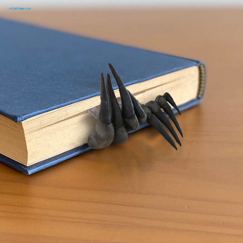 Nlshime Creepy Hand Book Marker Book Marker Decor Spooky 3d Demon Claw Bookmark Creepy ฮาโลวีน Hand 