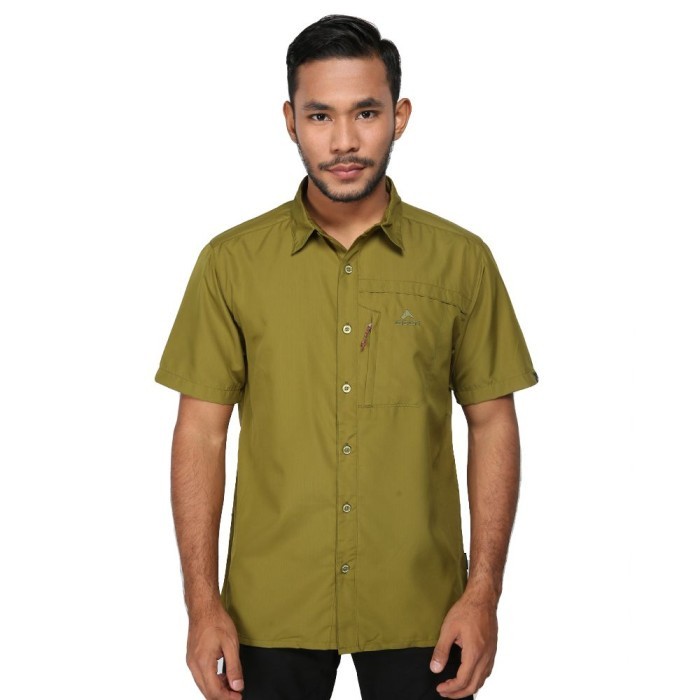 KEMEJA EIGER 1989 MENS GRAVEL 1.0 SHORT SLEEVE SHIRT - สีเขียว
