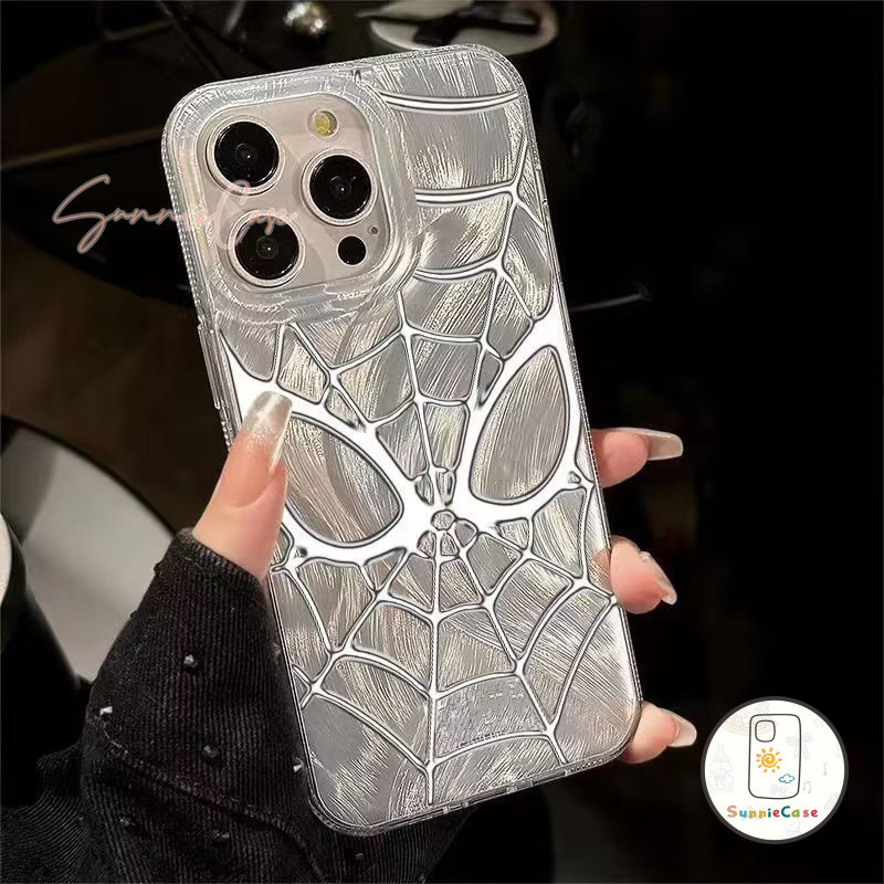 เจ๋งอ่ะ Spider แนวโน้มการ์ตูนดูเดิล แฟชั่นเคส เคสไอโฟนIPhone 13 12 14 15 11 Pro Max 7 14 15 8 Plus 7Plus XS XR X MAX SE