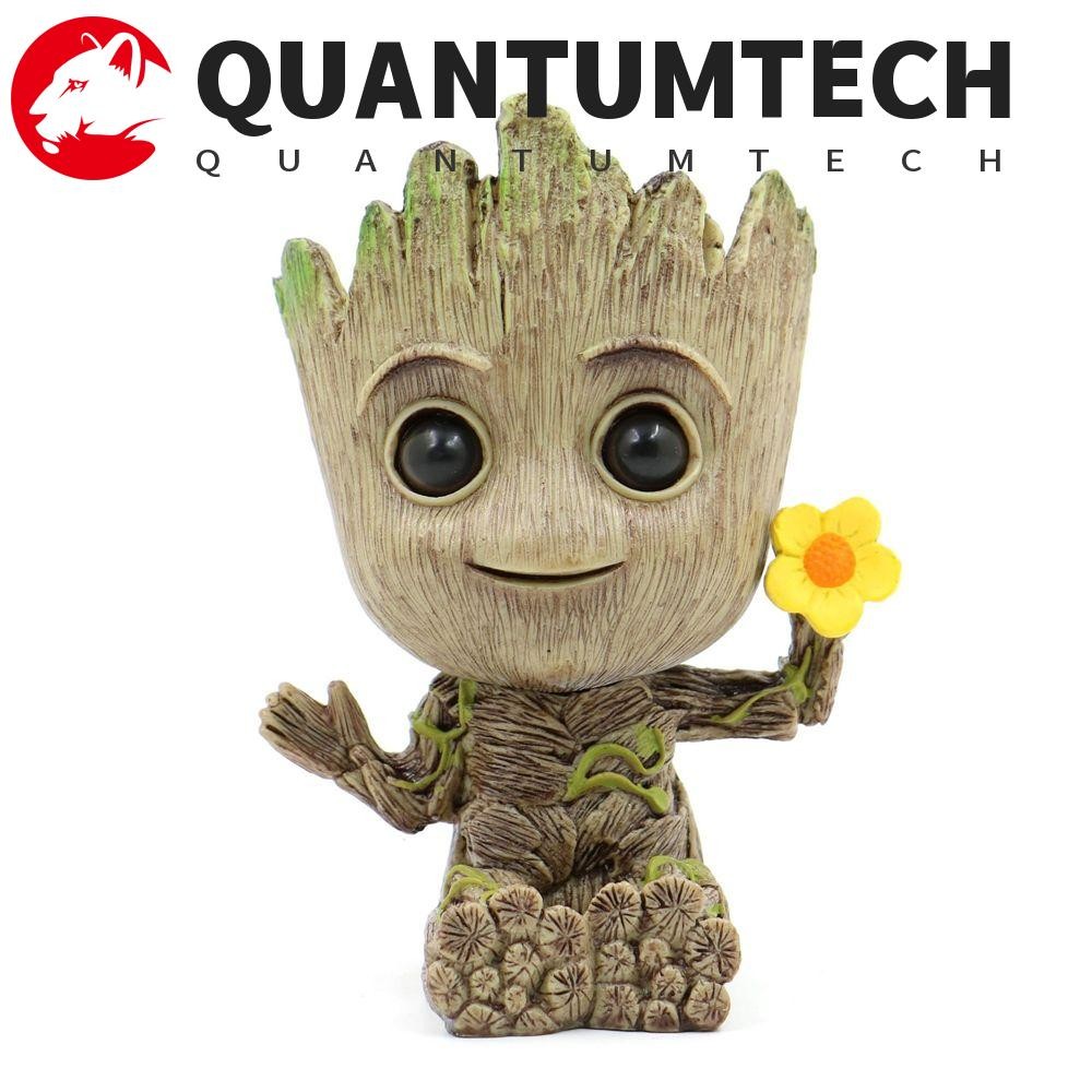 Quantumtech Groot Action Figure ของเล่นตกแต่งรถ Mini Groot รูปของเล่น Marvel 6 ซม.ตุ๊กตา