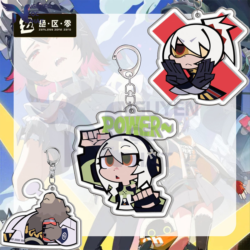 MK เกม Zenless Zone Zero อะคริลิคพวงกุญแจรูปพวงกุญแจเดิมคอสเพลย์แฟนสาม NLP ของขวัญ