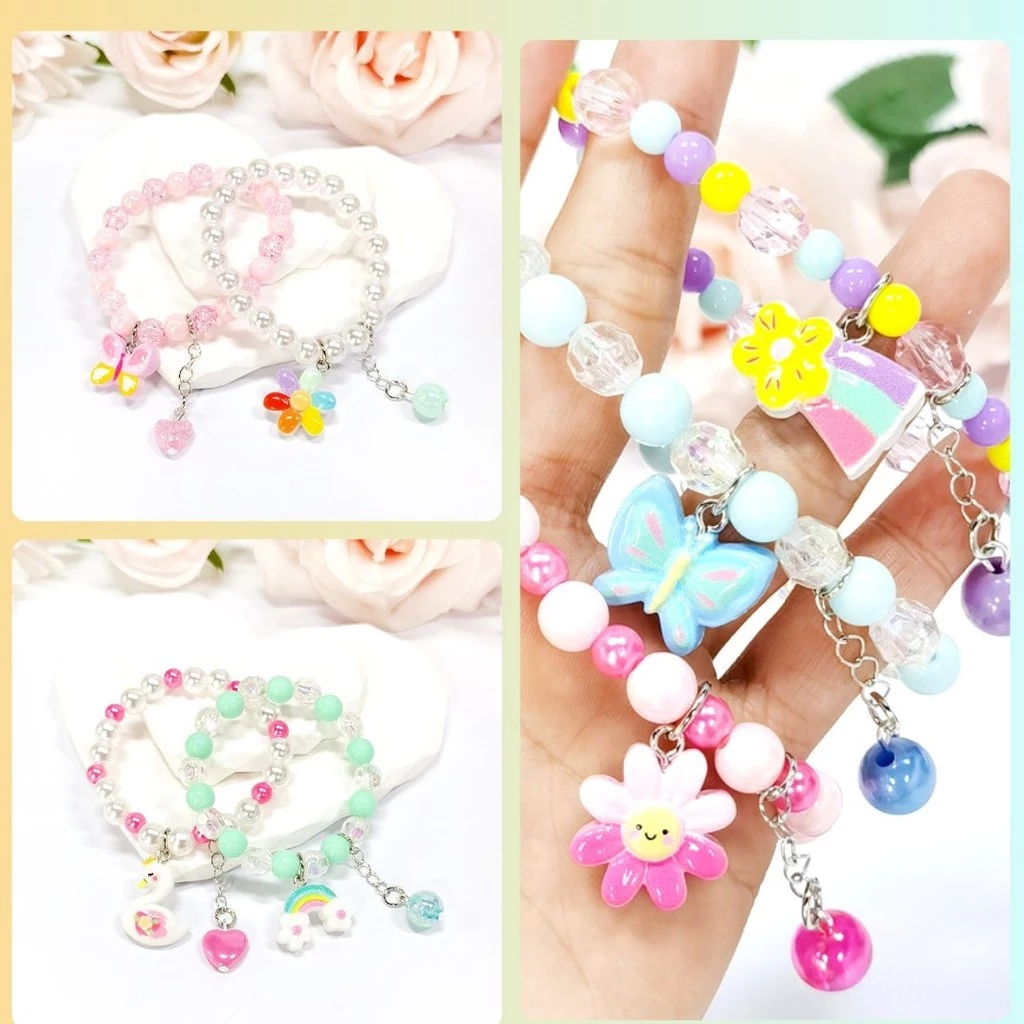 สร้อยข้อมือเด็ก เครื่องประดับเด็ก พร้อมจี้ลายน่ารัก พร้อมส่งจากไทย