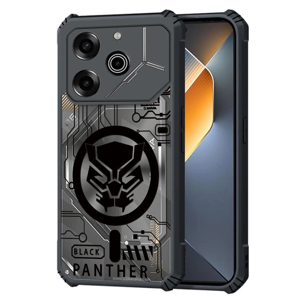 [คลังสินค้าพร้อม] เคสโทรศัพท์โปร่งใสสําหรับ Tecno Pova 6 Neo Li7 6 Pro Li9 5 Pro 4 Pro Pova 3 Neo 3 Pova 2 Neo 2 Shock Fall Protection เคสอะคริลิค 2.รูปแบบเสือดํา
