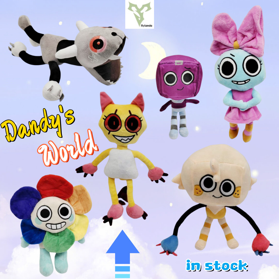 Rytanda Dandy‘s World ของเล่นตุ๊กตาน่ารักนุ่มเกม Goob Pebble Plushie ตุ๊กตาของเล่นเด็กหมอน Kawaii Dandys World Plushy ตุ๊กตาของเล่นของขวัญวันเกิดเด็กฮาโลวีนของขวัญคริสต์มาส