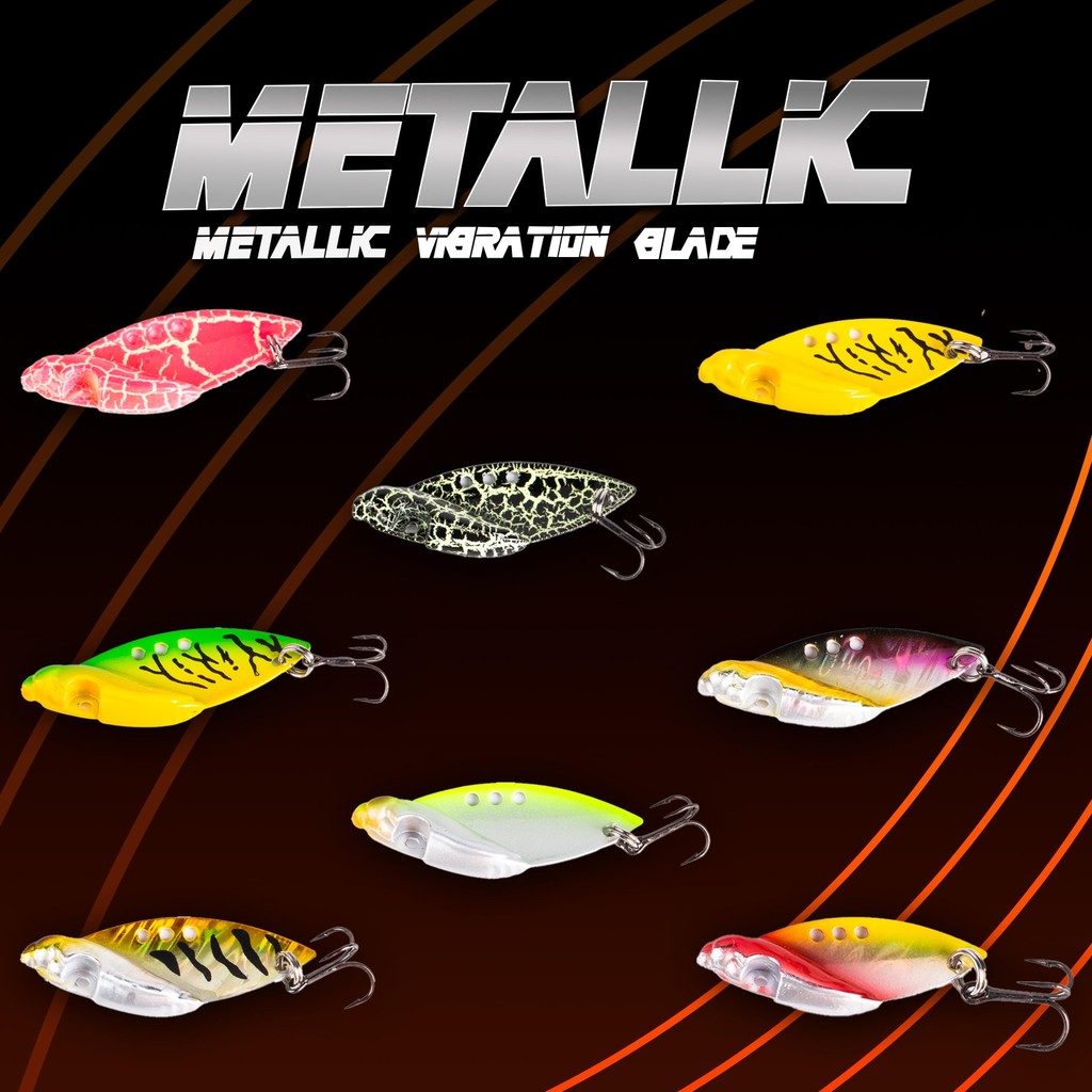 เหยื่อกระดี่ Plus+ Metallic มีทั้งขนาด 3 กรัม ,5 กรัม และ 9 กรัม มี 8 สี โปรโมชั่นตัวละ 29 บาท 5 ตัว