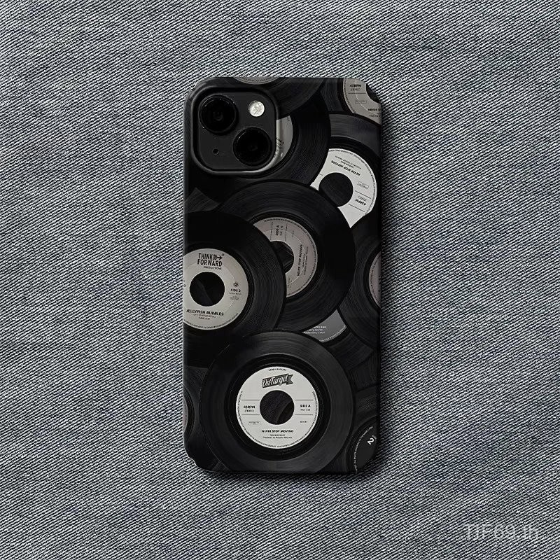 คอลเลกชันแผ่นเสียงไวนิลที่เรียบง่ายเคสโทรศัพท์มือถือ iPhone สำหรับ iPhone 7/8PLUS 13 15 14 11 PROMAX 12PROMAX xsmax เคสโทรศัพท์มือถือ XR 15 14 13 Pro XS ทนทานทนทาน11pro เคสแข็งป้องกัน qwta ราคา ถูกที่สุด ดีลบีเคเค รูปภาพหลัก