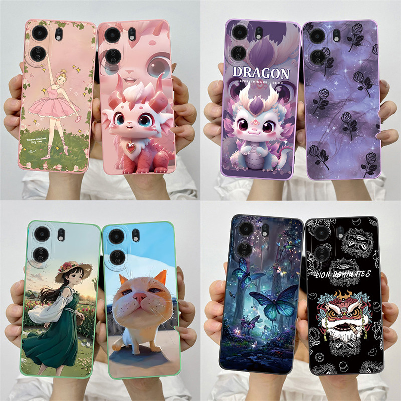 สําหรับ Xiaomi Redmi 13C 4G กรณี Redmi13c หวานทาสี Cool พิมพ์เคสโทรศัพท์ซิลิโคนอ่อนนุ่ม TPU ฝาหลังกันกระแทกแขนป้องกัน
