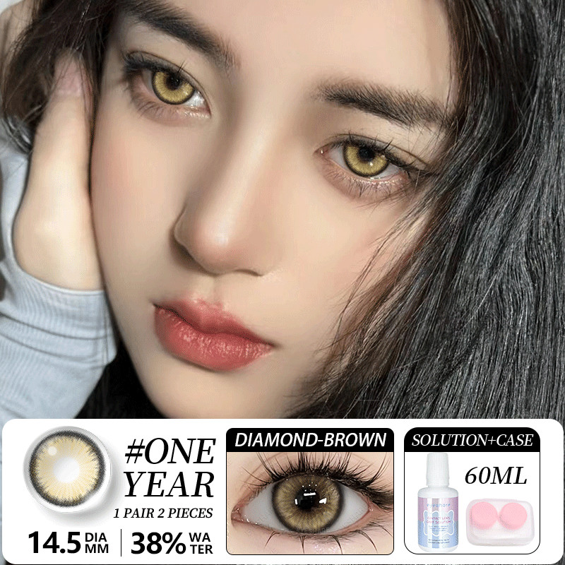 คอนแทคเลนส์น่ารักสำหรับตาโตและสายตาสั้น 0.00~-6.00 ใช้ได้ 1 ปี เลนส์สีเทา 14.5มม พร้อมน้ำยาดูแลรักษา ราคา ถูกที่สุด ดีลบีเคเค แกลเลอรีภาพที่ 6