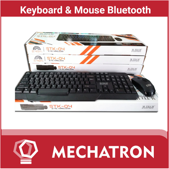 ES99 เมาส์คีย์บอร์ดบลูทูธไร้สาย 2.4G M-TECH STK-04 Combo Bundle