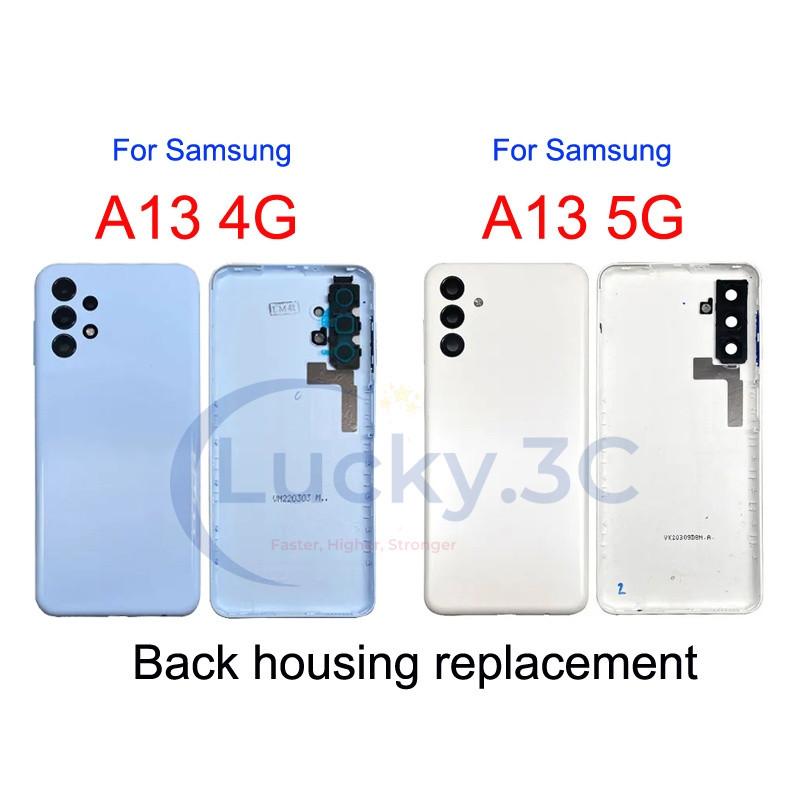 สําหรับ Samsung A13 4G 5G A135 A136 ฝาหลังกรอบเปลี่ยนประตู