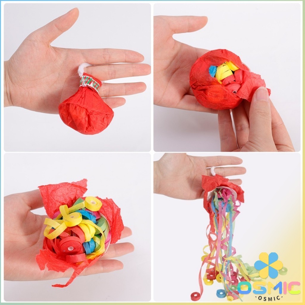 MIC พลุกระดาษ แบบโยน ริบบิ้นกระดาษ  ฉลองปาตี้  เทศกาล  Hand Throw Streamers - รูปที่ 6