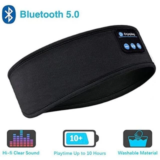 หูฟังบลูทูธ Fone ที่คาดศีรษะสำหรับนอนแบบสปอร์ต หูฟังไร้สายแบบยืดหยุ่น หน้ากากปิดตาสำหรับฟังเพลง