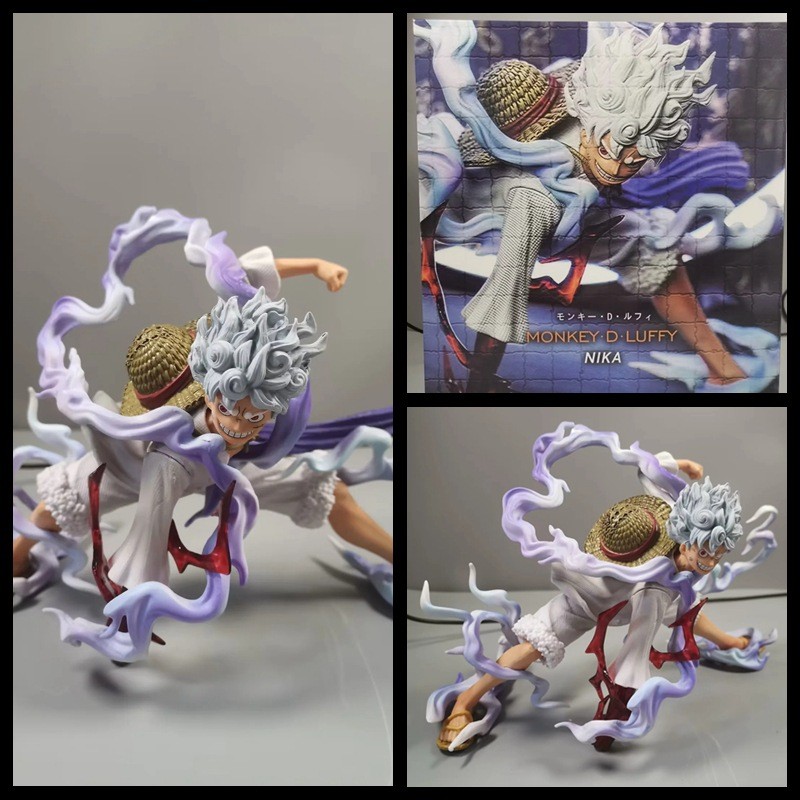สถานที่ท้องถิ่น 16 ซม.One Piece Luffy Gear 5 Sun God Nika Action Figure อะนิเมะรูป COD สต็อกคอสเพลย์ Action Figure ตุ๊กตาของเล่นสําหรับของขวัญเด็กคอลเลกชันเครื่องประดับรถ