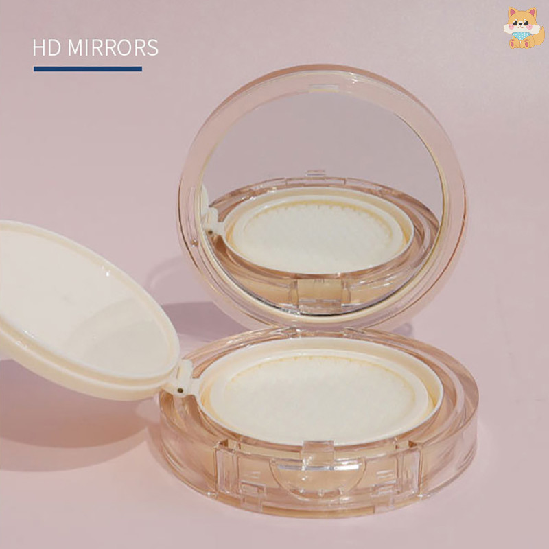 [VI] 15g โปร่งใสเบาะลมเปล่าพัฟกล่องเครื่องสําอางแบบพกพาแต่งหน้าคอนเทนเนอร์พร้อมกระจกแป้งสําหรับบีบีครีมรองพื้น TH