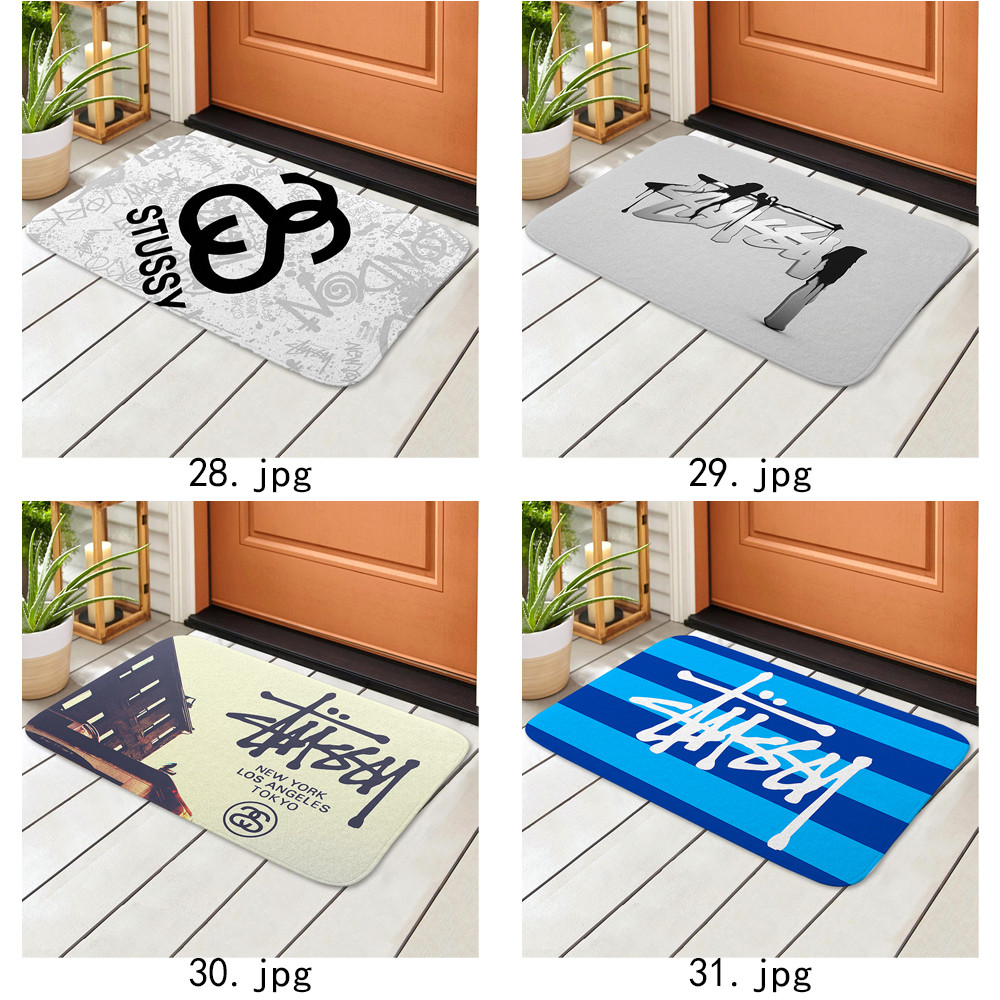 Art Stussy โลโก้ประตูพรมกันลื่น Pad ห้องน้ําอาบน้ําเสื่อกันลื่นพรม (60x40 ซม.) - รูปที่ 4