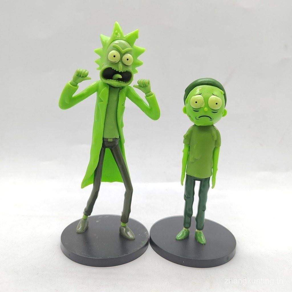 ของแท้ Bulk Goods Kingdom Rick and Morty Trick and Morty ทำด้วยมือตุ๊กตาเล่นอินเทรนด์รอบๆของขวัญที่ม