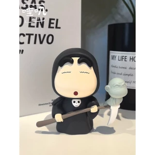 💥จัดส่งจากประเทศไทย💥ฮาโลวีน Crayon Shin chan คอสเพลย์ Ghost Death Action Figure รุ่น Q ตุ๊กตาของขวัญเด็กตกแต่งรถเครื่องประดับของเล่นคอลเลกชันบ้านเค้กตกแต่ง Gacha