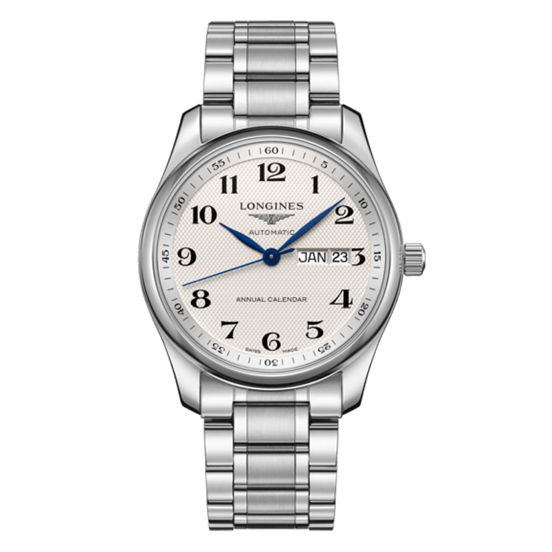 Longines Longines Longines Series Dual Calendar Month นาฬิกาผู้ชายเครื่องจักรอัตโนมัติ L2.9104.78.6