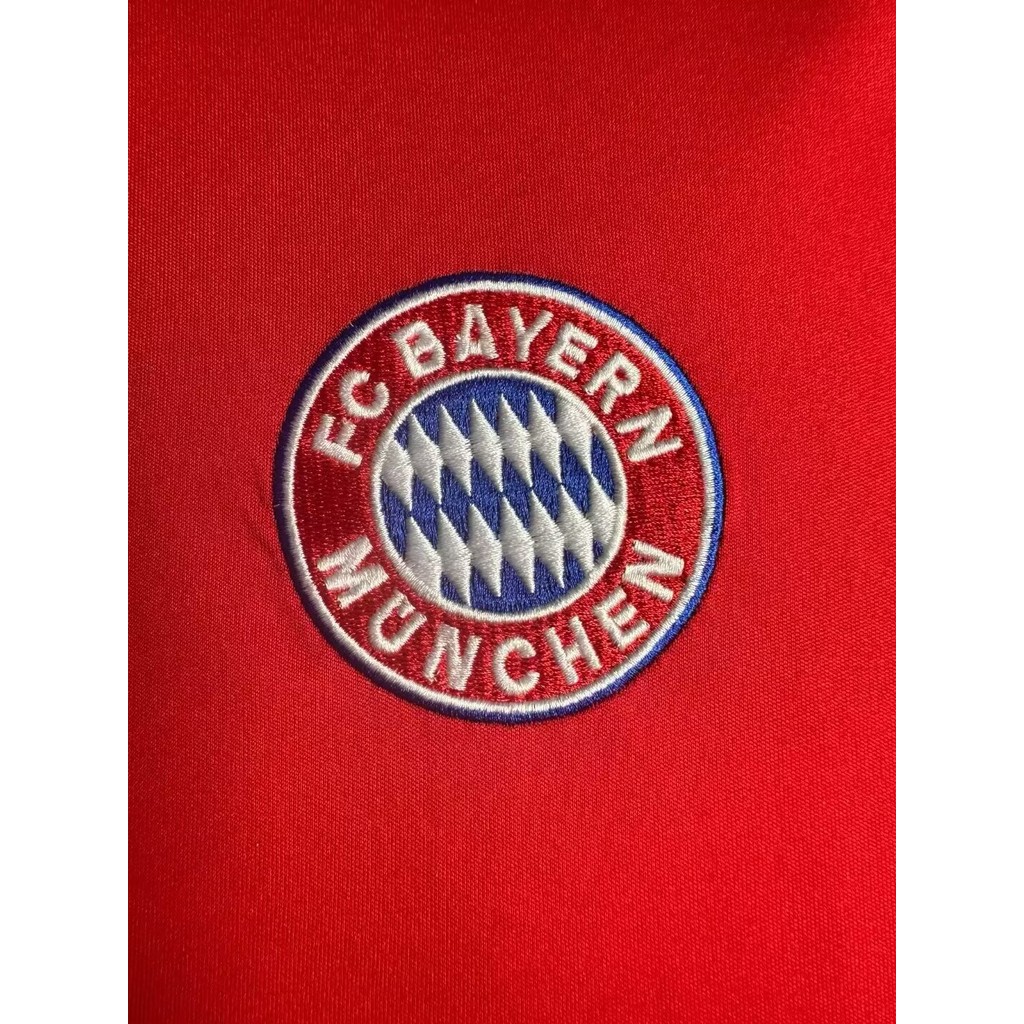 2000-01 บาเยิร์นเหย้าย้อนยุคฟุตบอลเสื้อกีฬาด้านบนเสื้อยืดแขนสั้น