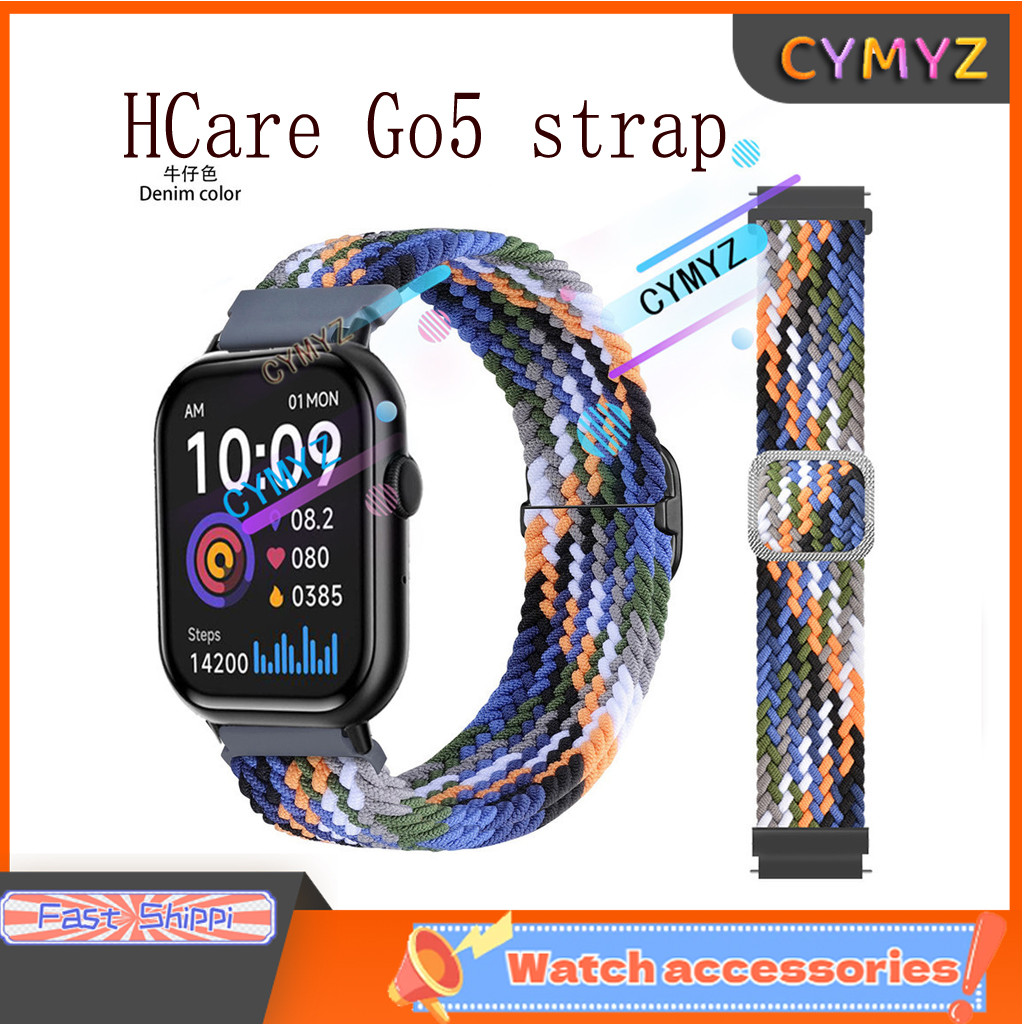 สาย HCare Go5 สายไนลอนสําหรับ HCare Go 5 สาย Smart Watch สายรัดข้อมือแบบสปอร์ต