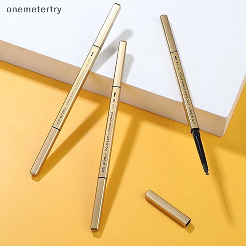 Onem Ultra Fine สามเหลี่ยมดินสอเขียนคิ้วที่แม่นยํา Brow Definer ยาว Lasg กันน้ําสีบลอนด์สีน้ําตาลและกาแฟ Eye Brow แต่งหน้า 3 สี n