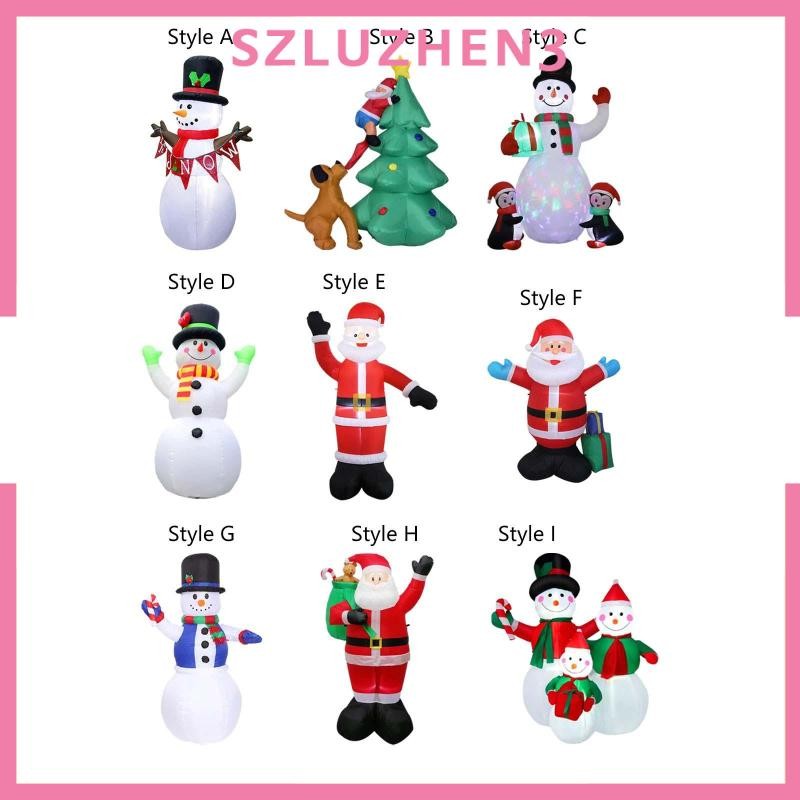 [Szluzhen3] ตกแต่งคริสต์มาสพองเครื่องประดับคริสต์มาสอุปกรณ์ประกอบฉากตกแต่งกลางแจ้งตกแต่งคริสต์มาสสําหรับลานวันหยุดสวนหลังบ้าน