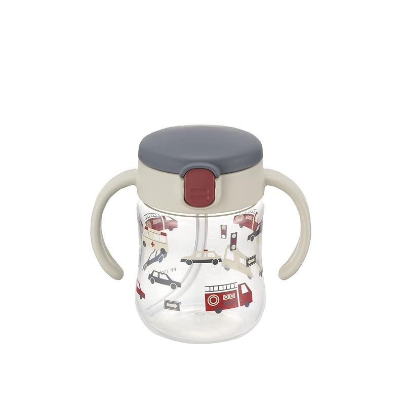 Richelle Try Straw Mug SD Gray 1 piece 200ml 7 months