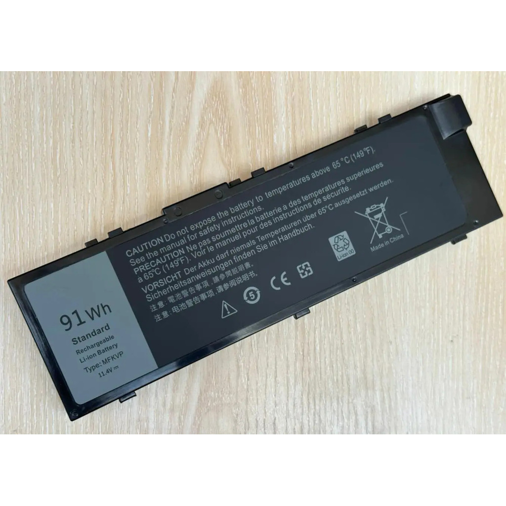 MFKVP แบตเตอรี่แล็ปท็อป For Dell Precision 7510 7520 7710 7720 M7710 M7510 TWCPG T05W1 1G9VM GR5D3 0