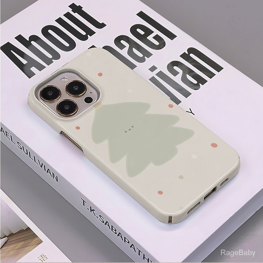 เคสโทรศัพท์มือถือเคสป้องกันลายต้นคริสต์มาสน่ารักเหมาะสำหรับ iPhone 16PROMAX 15PLUS 13pro 15 14 7/8PLUS 12 14PLUS 13 12pro XR 13promax เคสกันกระแทกเคสแข็ง XS 14PROMAX ป้องกันการตก11 fcu3