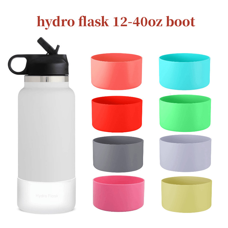 บูทซิลิโคนป้องกัน HydroFlak สําหรับขวด montigo ขนาด 12-40oz และใช้งานร่วมกับอุปกรณ์เสริม Stanley Tumbler
