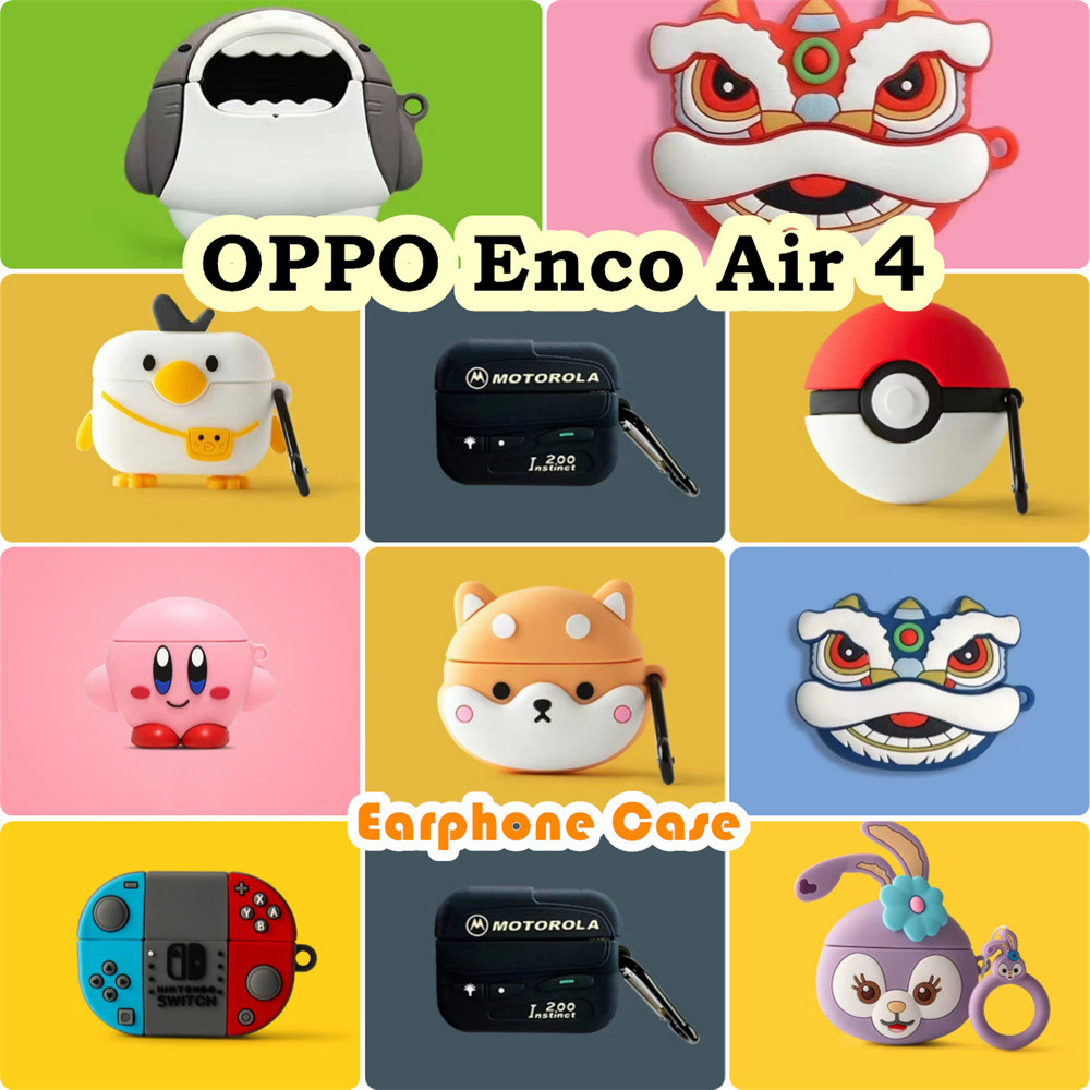 READY STOCK!นําไปใช้กับ OPPO Enco Air 4 เคส Case เคสหูฟัง การ์ตูนง่าย ซิลิโคนนุ่ม เคส เคสหูฟัง NO.2