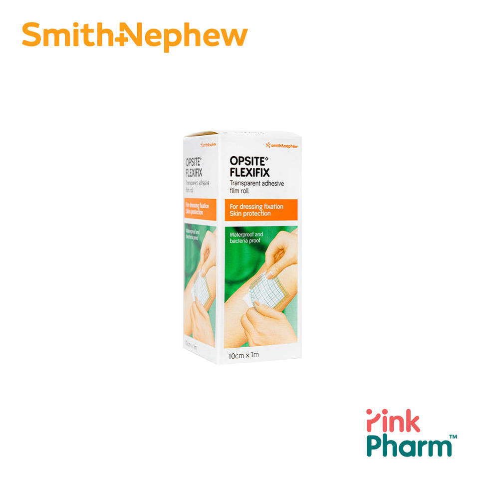 แผ่นฟิล์มใสกันน้ำชนิดม้วน Opsite Flexifix Non-Sterile 10cm x 1m