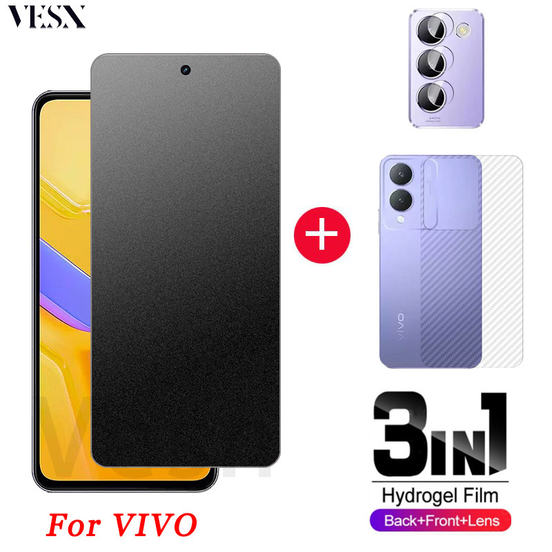 ฟิล์มกระจกด้าน ใช้สำหรับ ช่วยลดรอยนิ้วมือ VIVO Y200 Y100 Y18 Y18s Y18e Y03 Y36 Y55 Y35 Y22 Y22s Y27 Y27s Y15s Y15a Y16 Y17s Y02 Y02t Y02a Y02s 4G 5G 2024