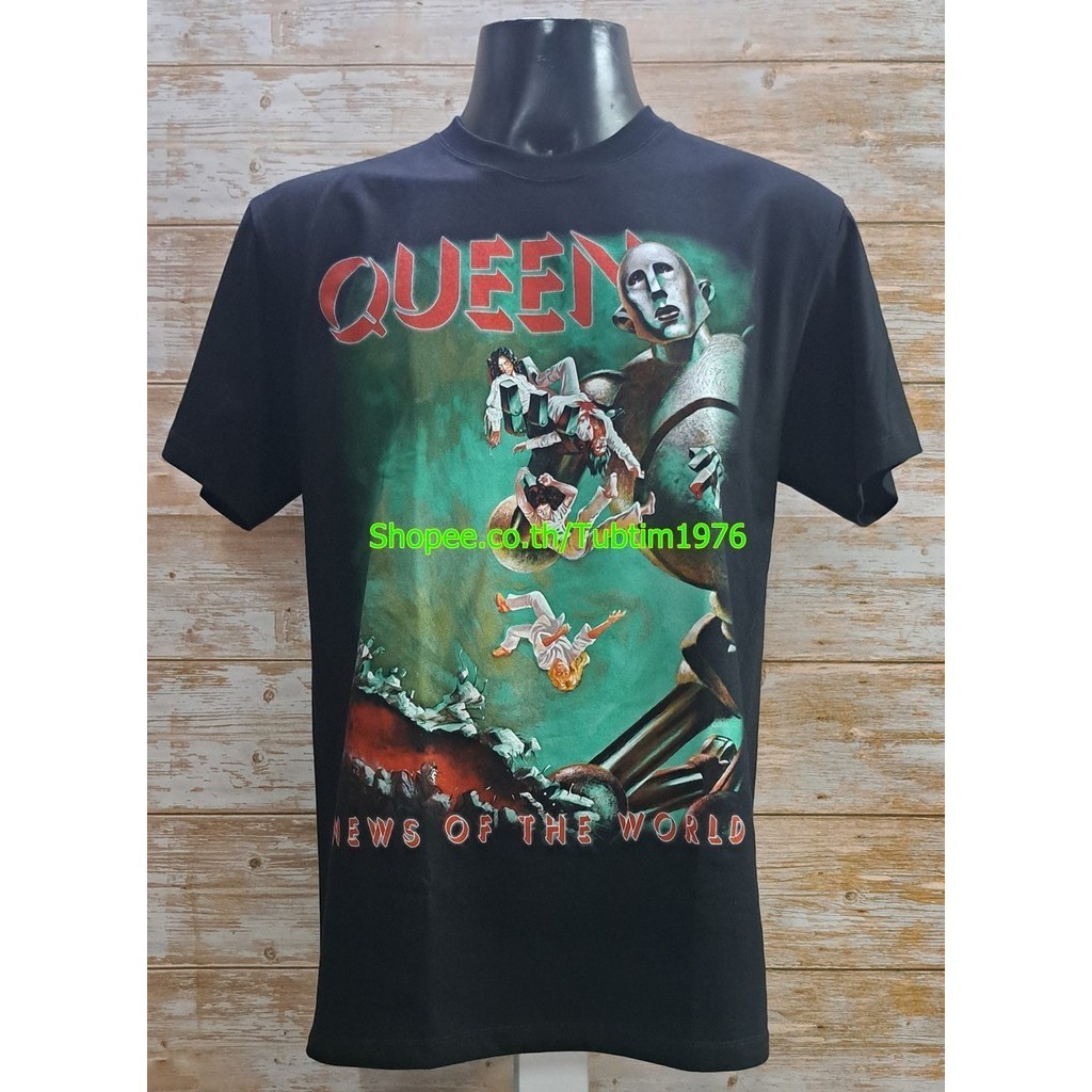 เสื้อวง QUEEN ลายวงดังๆ วินเทจ วินเทจ ควีน QUN1921SIZE S-5XL