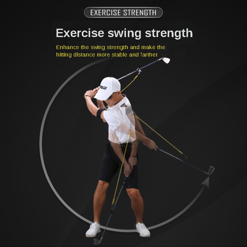 Pgm Golf Swing Tension Belt Band Golf Swing Trainer Strength Trainer อุปกรณ์การกระทํา Golf Club Correction อุปกรณ์ที่แข็งแกร่ง JZQ025