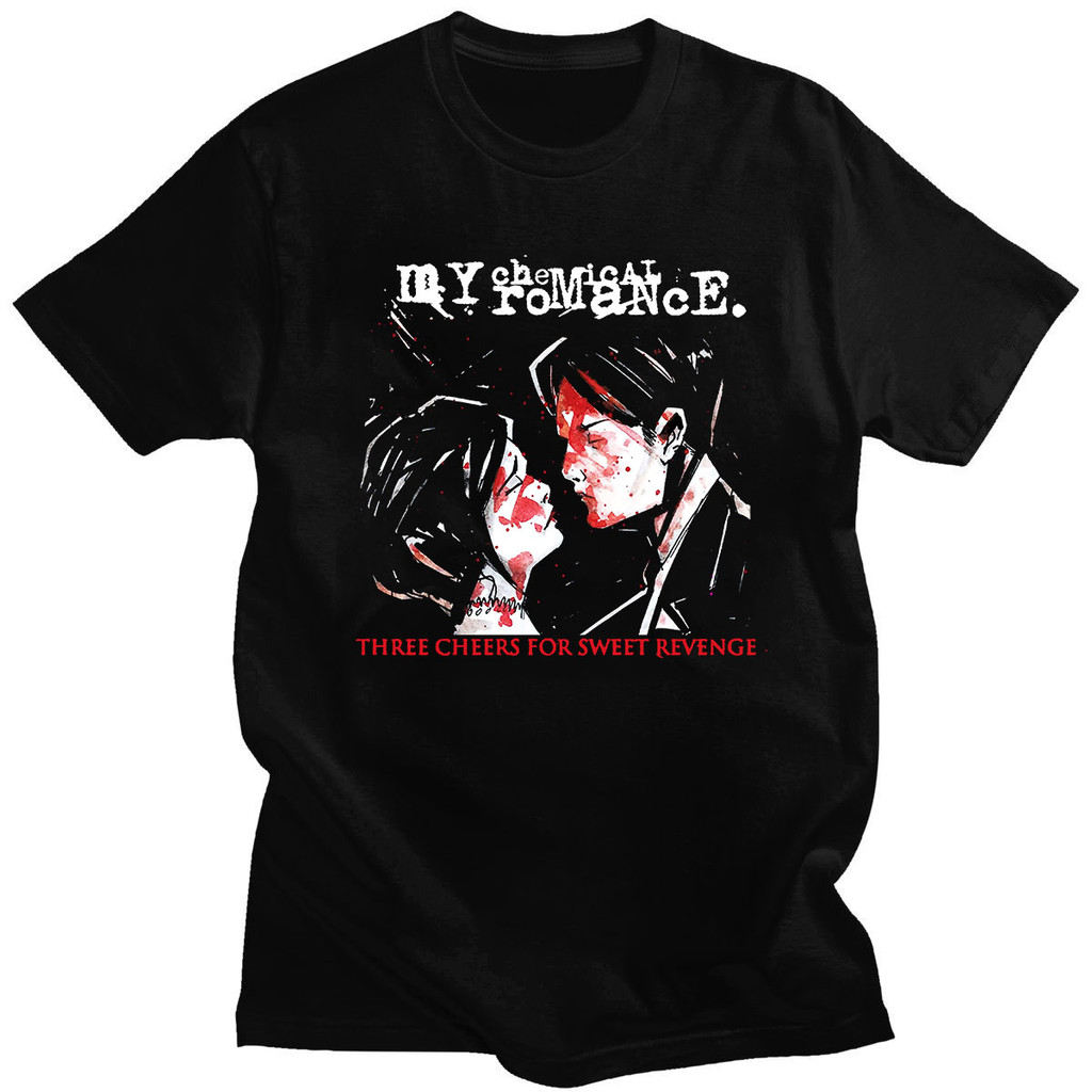 ขายร้อนแนวโน้ม Tees My Chemical Romance Mcr Dead Emo พิมพ์ตลกเสื้อยืดลําลอง Oversize O-คอคุณภาพสูงสบ
