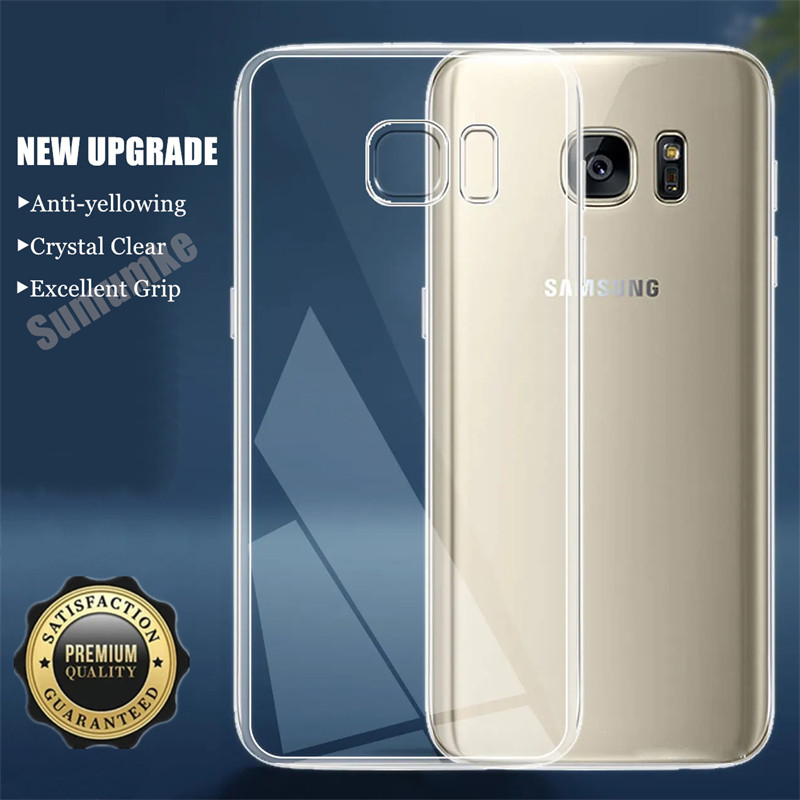 สําหรับ Samsung Galaxy S7 Edge SM-G935F G935FD G935W G935S G935K G935L Slim Fit Crystal Clear ยืดหยุ