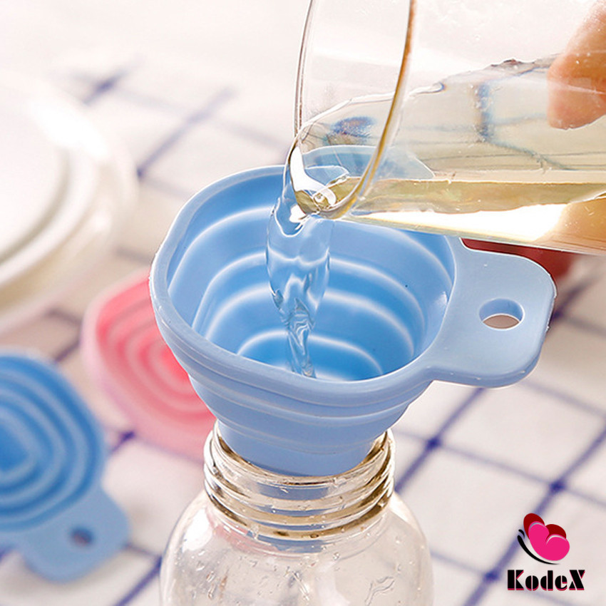 KDX กรวยซิลิโคน พับเก็บประหยัดพื้นที่ พกพาสะดวก Silicone funnel
