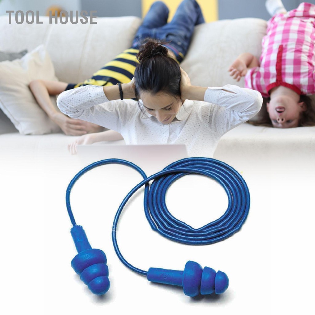 Tool House Earplug Soft Silicone Ear Plug Tree Design ลดเสียงรบกวนสำหรับนอนว่ายน้ำ