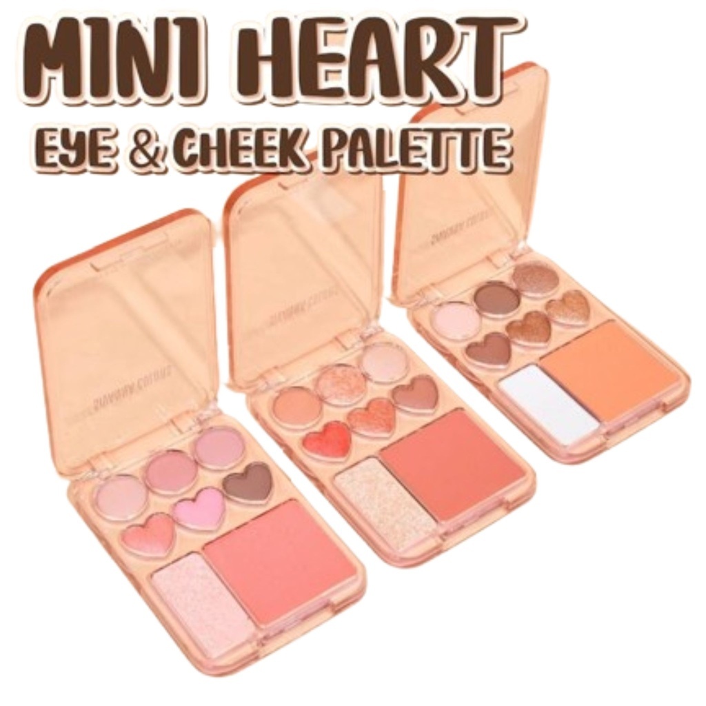 ของแท้·ส่งด่วน·ถูก Sivanna Mini Heart Eye & Cheek Palette #HF704 ซิวานน่า มินิ ฮาร์ท อาย แอนด์ ชีค พาเลทท์x1ชิ้นdayse